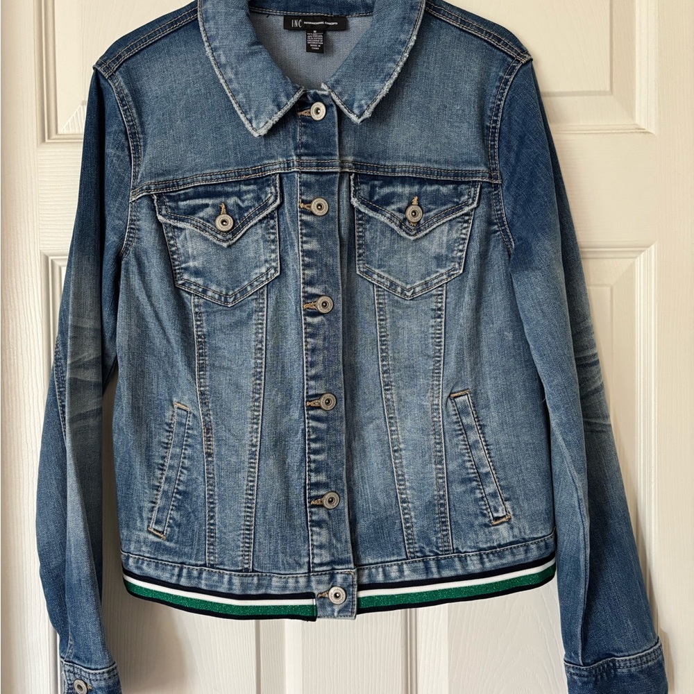 I.N.C. International Concepts Women's Blue Denim Jacket-M. Like New!